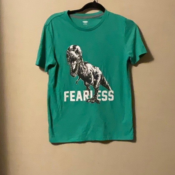Old Navy Green Fearless Dinosaur Tee - Picture 1 of 4